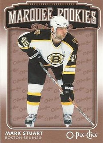 #503 Mark Stuart - Boston Bruins - 2006-07 O-Pee-Chee Hockey