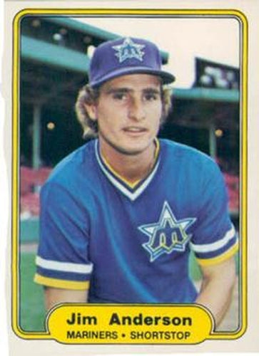 #503 Jim Anderson - Seattle Mariners - 1982 Fleer Baseball