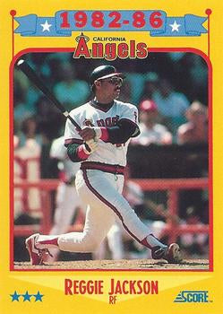 #503 Reggie Jackson - California Angels - 1988 Score Baseball
