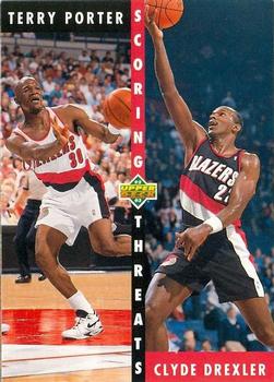 #503 Terry Porter / Clyde Drexler - Portland Trail Blazers - 1992-93 Upper Deck Basketball