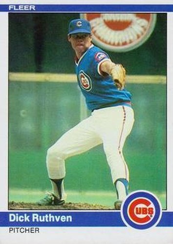#503 Dick Ruthven - Chicago Cubs - 1984 Fleer Baseball