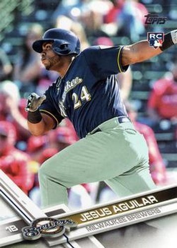 #503 Jesus Aguilar - Milwaukee Brewers - 2017 Topps Baseball
