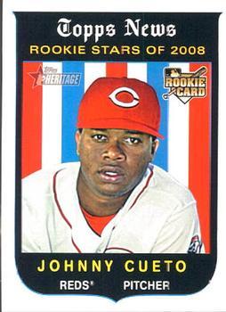 #503 Johnny Cueto - Cincinnati Reds - 2008 Topps Heritage Baseball