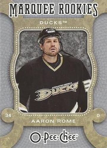 #503 Aaron Rome - Anaheim Ducks - 2007-08 O-Pee-Chee Hockey