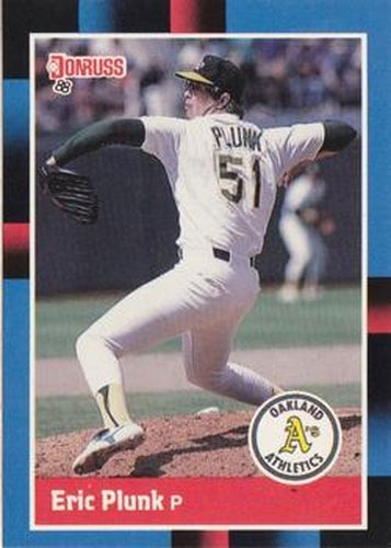 #503 Eric Plunk - Oakland Athletics - 1988 Donruss Baseball