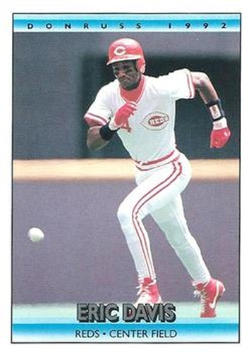#503 Eric Davis - Cincinnati Reds - 1992 Donruss Baseball