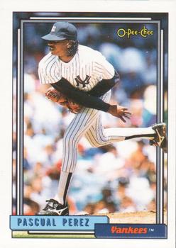 #503 Pascual Perez - New York Yankees - 1992 O-Pee-Chee Baseball