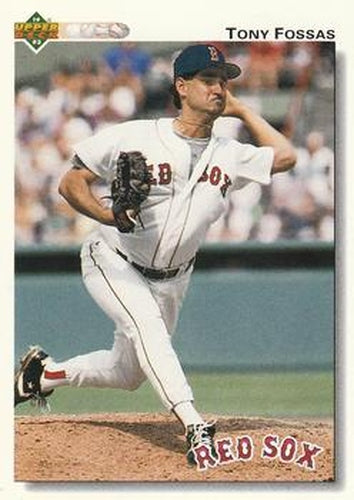 #503 Tony Fossas - Boston Red Sox - 1992 Upper Deck Baseball