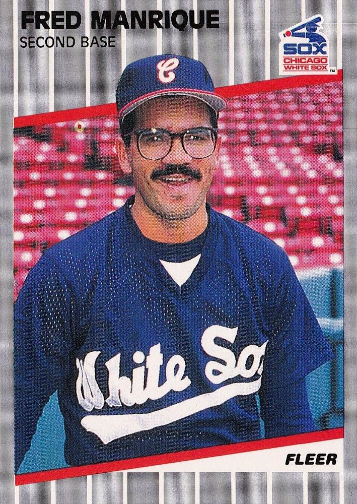 #503 Fred Manrique - Chicago White Sox - 1989 Fleer Baseball
