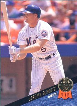 #503 Jeromy Burnitz - New York Mets - 1993 Leaf Baseball
