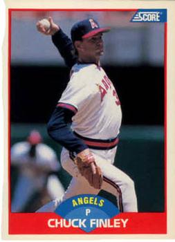 #503 Chuck Finley - California Angels - 1989 Score Baseball