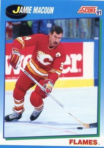 #504 Jamie Macoun - Calgary Flames - 1991-92 Score Canadian Hockey