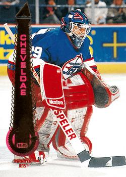 #130 Tim Cheveldae - Winnipeg Jets - 1994-95 Pinnacle Hockey