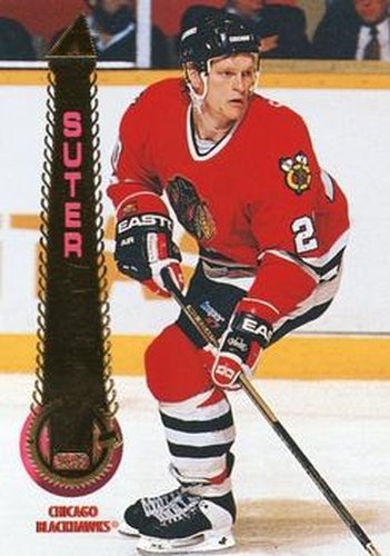 #137 Gary Suter - Chicago Blackhawks - 1994-95 Pinnacle Hockey