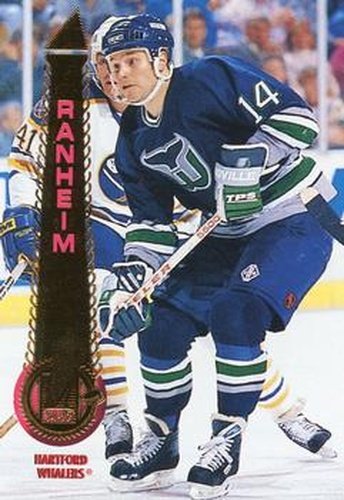 #138 Paul Ranheim - Hartford Whalers - 1994-95 Pinnacle Hockey