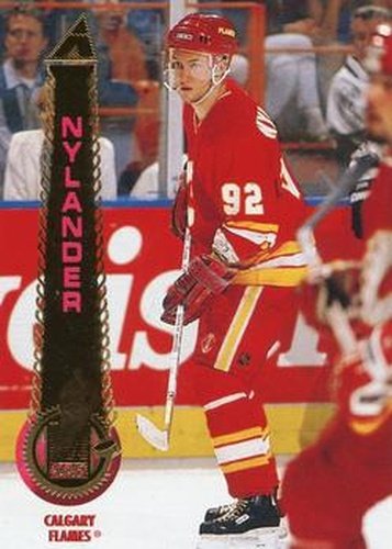 #142 Michael Nylander - Calgary Flames - 1994-95 Pinnacle Hockey