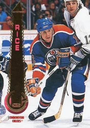 #154 Steven Rice - Edmonton Oilers - 1994-95 Pinnacle Hockey