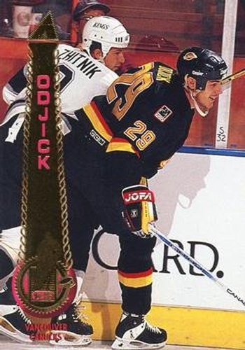 #177 Gino Odjick - Vancouver Canucks - 1994-95 Pinnacle Hockey