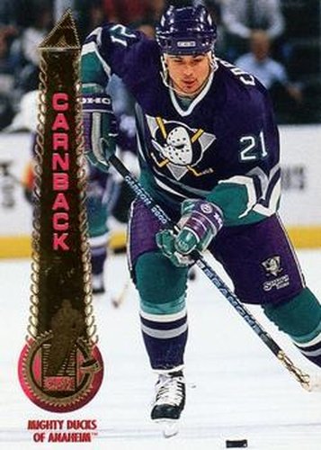 #189 Patrik Carnback - Anaheim Mighty Ducks - 1994-95 Pinnacle Hockey