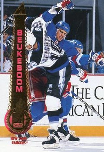 #195 Jeff Beukeboom - New York Rangers - 1994-95 Pinnacle Hockey