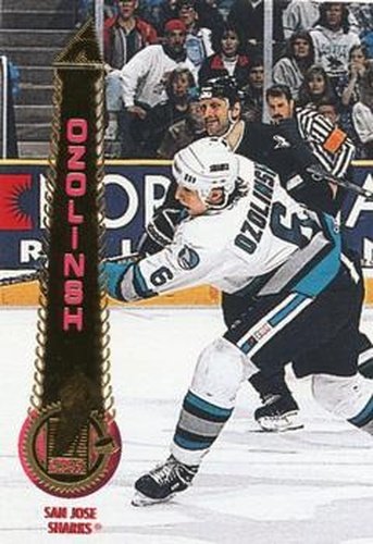 #22 Sandis Ozolinsh - San Jose Sharks - 1994-95 Pinnacle Hockey