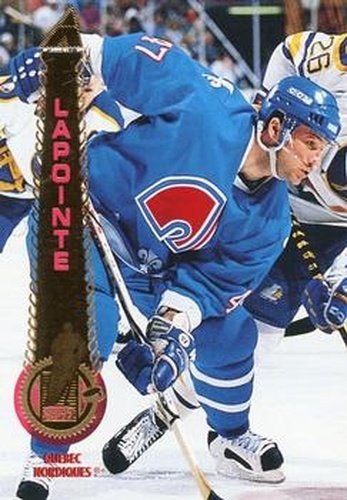 #231 Claude Lapointe - Quebec Nordiques - 1994-95 Pinnacle Hockey