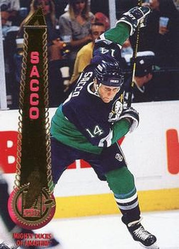 #232 Joe Sacco - Anaheim Mighty Ducks - 1994-95 Pinnacle Hockey