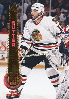 #235 Rich Sutter - Chicago Blackhawks - 1994-95 Pinnacle Hockey