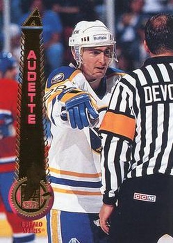 #244 Donald Audette - Buffalo Sabres - 1994-95 Pinnacle Hockey