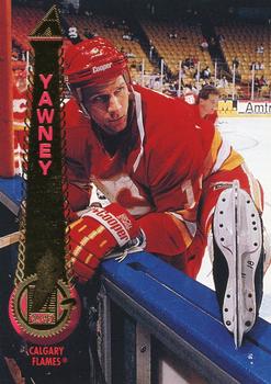 #245 Trent Yawney - Calgary Flames - 1994-95 Pinnacle Hockey