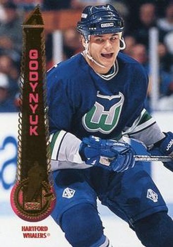 #286 Alexander Godynyuk - Hartford Whalers - 1994-95 Pinnacle Hockey