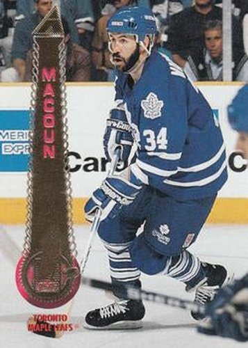 #297 Jamie Macoun - Toronto Maple Leafs - 1994-95 Pinnacle Hockey