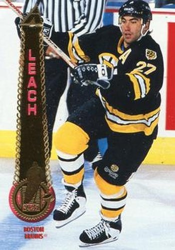 #298 Steve Leach - Boston Bruins - 1994-95 Pinnacle Hockey