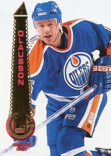 #303 Fredrik Olausson - Edmonton Oilers - 1994-95 Pinnacle Hockey