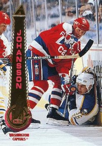 #305 Calle Johansson - Washington Capitals - 1994-95 Pinnacle Hockey