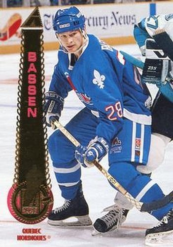 #327 Bob Bassen - Quebec Nordiques - 1994-95 Pinnacle Hockey