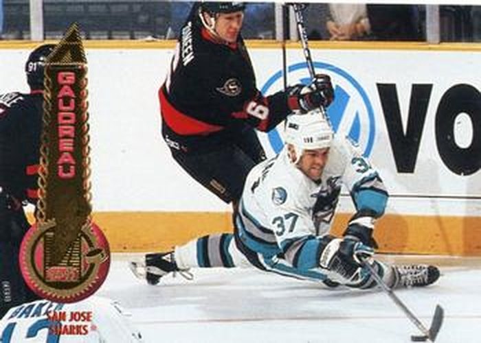 #349 Rob Gaudreau - San Jose Sharks - 1994-95 Pinnacle Hockey