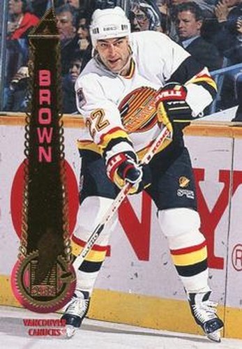 #34 Jeff Brown - Vancouver Canucks - 1994-95 Pinnacle Hockey