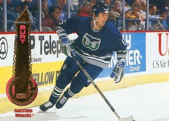 #356 Adam Burt - Hartford Whalers - 1994-95 Pinnacle Hockey