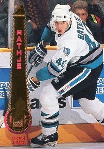 #363 Mike Rathje - San Jose Sharks - 1994-95 Pinnacle Hockey