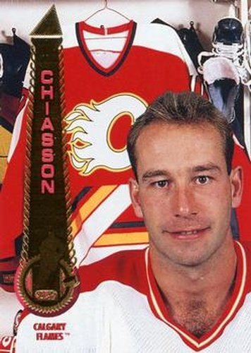 #376 Steve Chiasson - Calgary Flames - 1994-95 Pinnacle Hockey