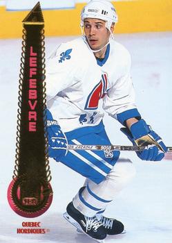 #379 Sylvain Lefebvre - Quebec Nordiques - 1994-95 Pinnacle Hockey