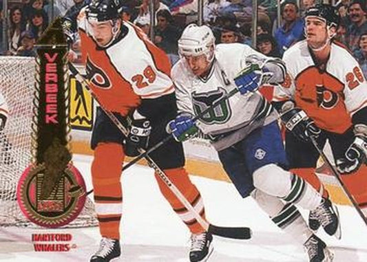 #37 Pat Verbeek - Hartford Whalers - 1994-95 Pinnacle Hockey