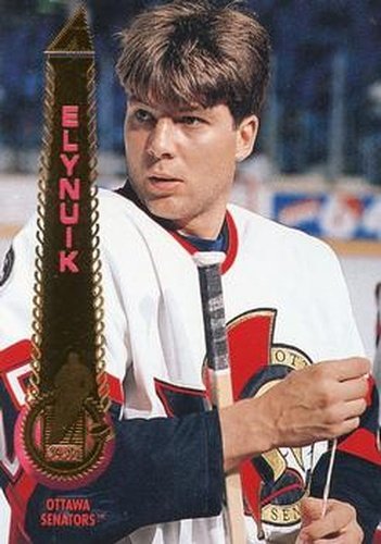#381 Pat Elynuik - Ottawa Senators - 1994-95 Pinnacle Hockey