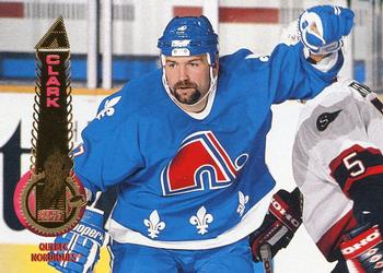 #385 Wendel Clark - Quebec Nordiques - 1994-95 Pinnacle Hockey