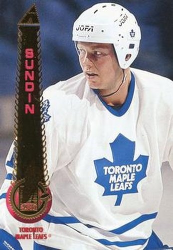 #386 Mats Sundin - Toronto Maple Leafs - 1994-95 Pinnacle Hockey