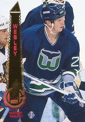 #388 Glen Wesley - Hartford Whalers - 1994-95 Pinnacle Hockey