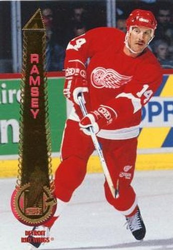 #412 Mike Ramsey - Detroit Red Wings - 1994-95 Pinnacle Hockey