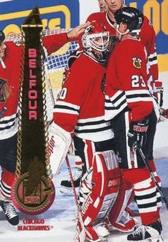 #42 Ed Belfour - Chicago Blackhawks - 1994-95 Pinnacle Hockey