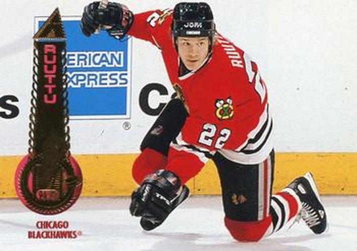 #434 Christian Ruuttu - Chicago Blackhawks - 1994-95 Pinnacle Hockey